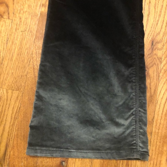Hudson Los Angeles Flare Crop Black Ombré Velvet Pants Size 32 - Picture 4 of 14
